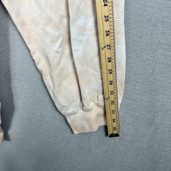 J.Crew Joggers Pants Size Large Peach Tie Dye Sweat Pants Pull On Pockets - Picture 8 of 13